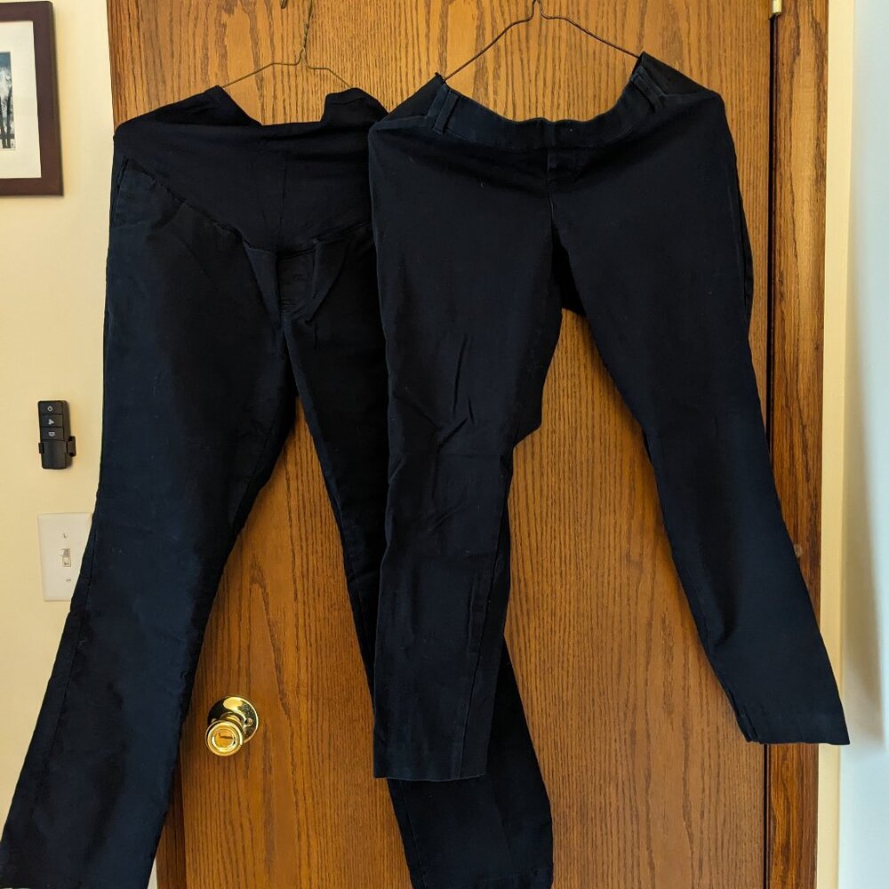 Black Maternity Pants 4 Petite